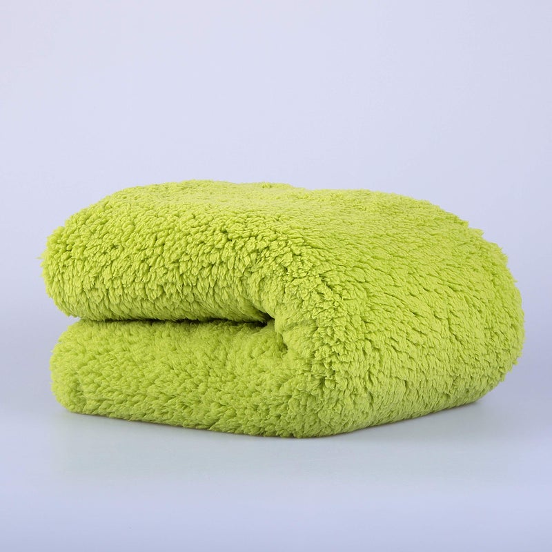 Reafort Ultra Soft Sherpa Body Pillow Cover/Case with Zipper Closure 21"x54" (21"x54" Body Pillow Cover, Lime) - Image 3